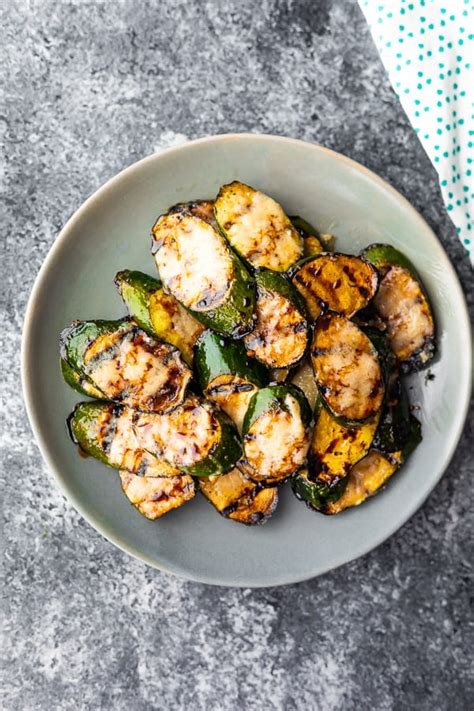 How many calories are in grilled balsamic zucchini - calories, carbs, nutrition