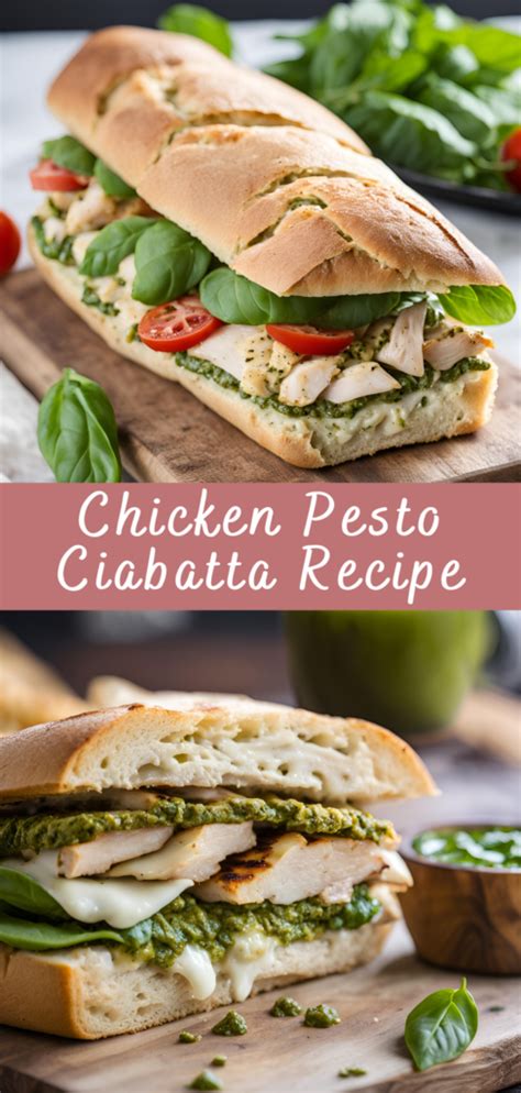 How many calories are in grilled chicken pesto on ciabatta - calories, carbs, nutrition