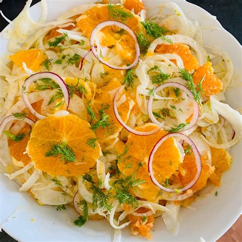 How many calories are in grilled fennel and orange salad - calories, carbs, nutrition