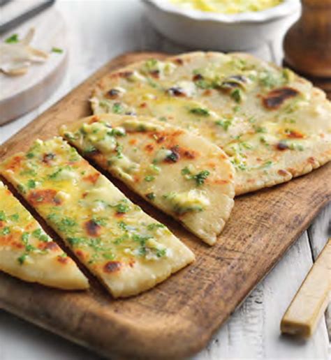 How many calories are in grilled flat bread with garlic - calories, carbs, nutrition