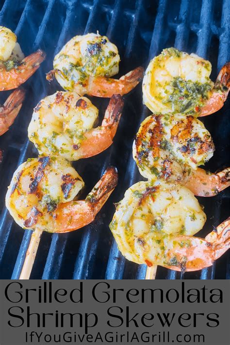 How many calories are in grilled shrimp spiedini with gremolata - calories, carbs, nutrition