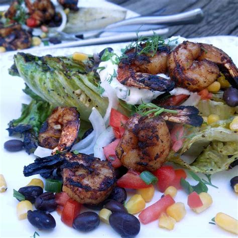 How many calories are in grilled sw shrimp salad - calories, carbs, nutrition