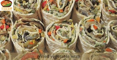 How many calories are in grilled vegetable mini wrap - calories, carbs, nutrition