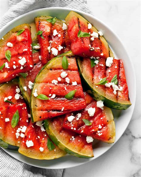 How many calories are in grilled watermelon salad - calories, carbs, nutrition