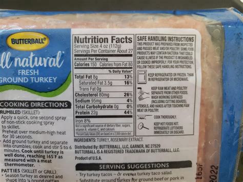 How many calories are in ground turkey breast - calories, carbs, nutrition