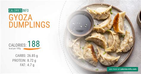 How many calories are in gyoza (34113.2) - calories, carbs, nutrition