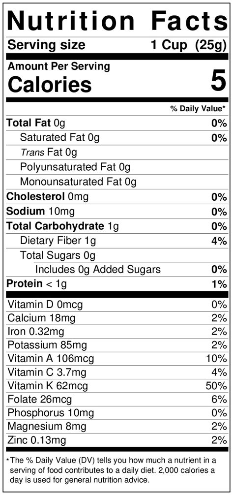 How many calories are in half spring mix & half baby spinach - calories, carbs, nutrition