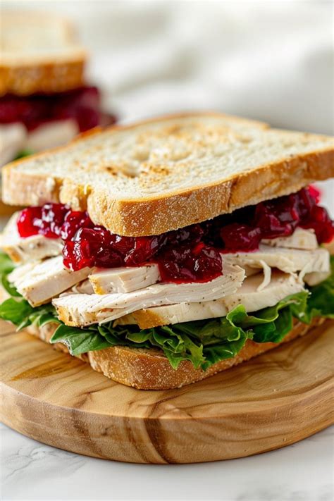 How many calories are in half turkey cranberry sandwich - calories, carbs, nutrition