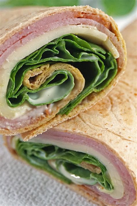 How many calories are in ham american cheese wrap withpotato salad - calories, carbs, nutrition