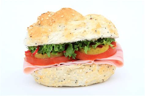 How many calories are in ham and cheese on white bread - calories, carbs, nutrition