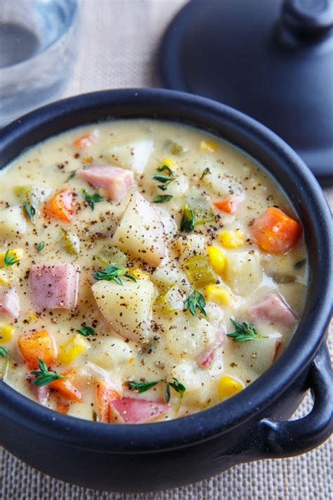 How many calories are in ham and potato chowder - calories, carbs, nutrition