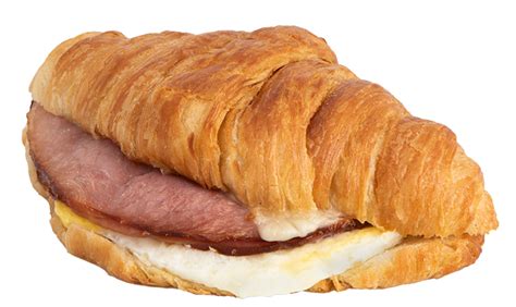 How many calories are in ham and swiss on croissant - calories, carbs, nutrition