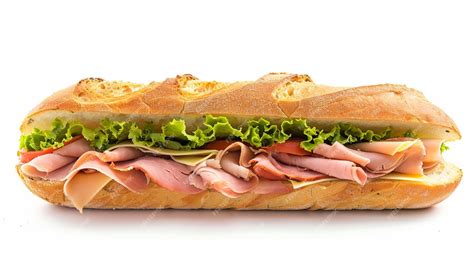 How many calories are in ham and swiss submarine - calories, carbs, nutrition