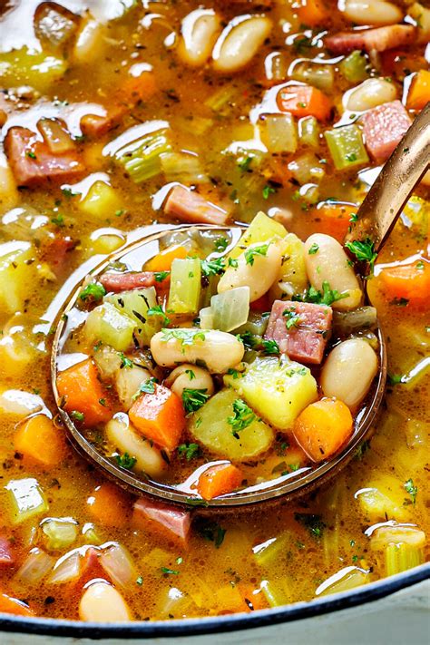 How many calories are in ham bean soup - calories, carbs, nutrition