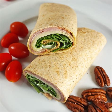 How many calories are in ham cheddar white wrap (52189.22) - calories, carbs, nutrition