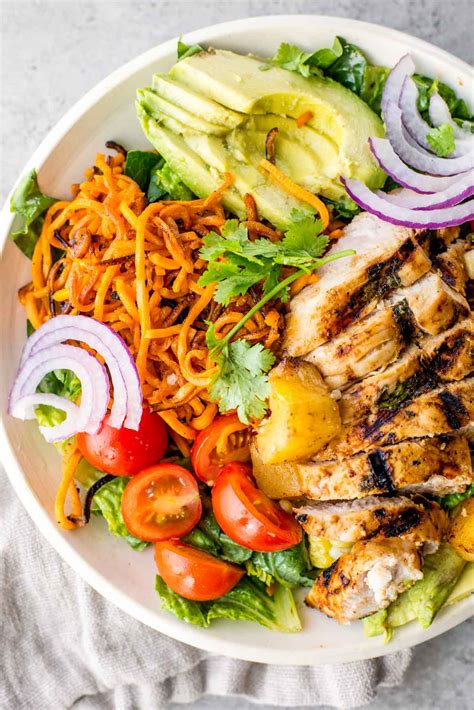 How many calories are in hawaiian grilled chicken salad - calories, carbs, nutrition