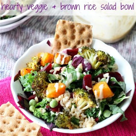 How many calories are in hearty veggie and brown rice salad bowls - calories, carbs, nutrition