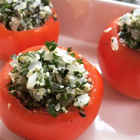 How many calories are in herb stuffed tomatoes (48777.0) - calories, carbs, nutrition