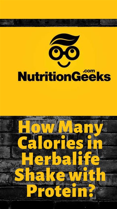 How many calories are in herbalife - calories, carbs, nutrition