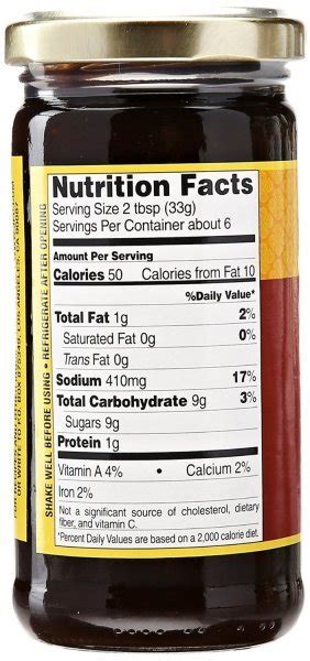 How many calories are in hoisin barbecue sauce - calories, carbs, nutrition