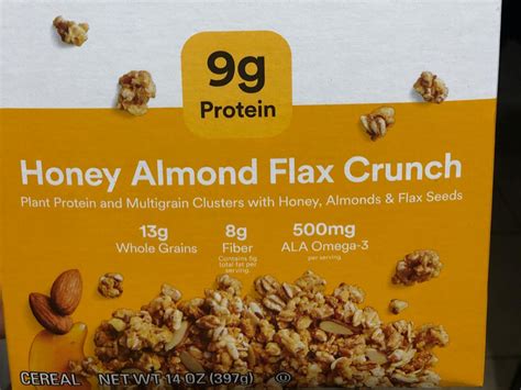 How many calories are in honey almond flax bar - calories, carbs, nutrition