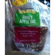 How many calories are in honey apple oat bread - calories, carbs, nutrition