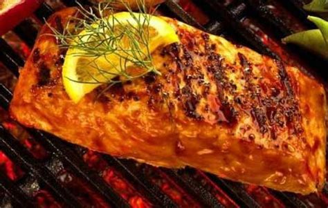 How many calories are in honey bbq grilled salmon - calories, carbs, nutrition