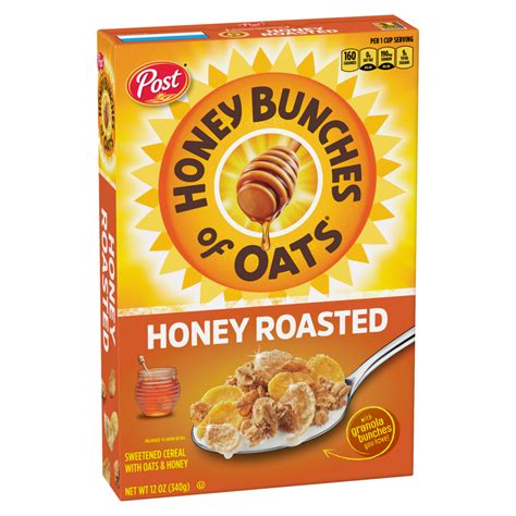 How many calories are in honey bunches of oats cereal, honey roasted - calories, carbs, nutrition