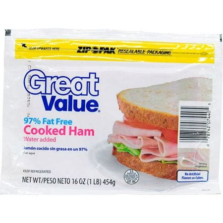 How many calories are in honey ham 97% fat free - calories, carbs, nutrition