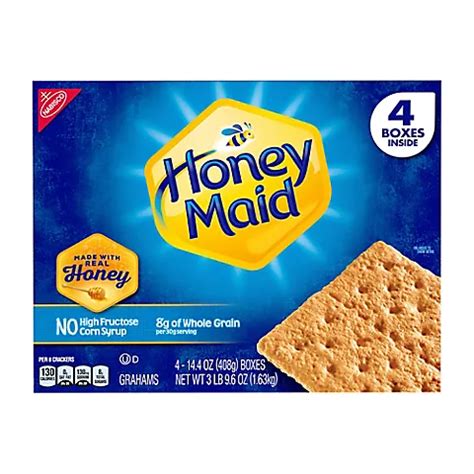 How many calories are in honey maid grahams - honey - calories, carbs, nutrition