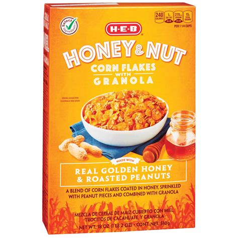 How many calories are in honey nut cornflakes - calories, carbs, nutrition