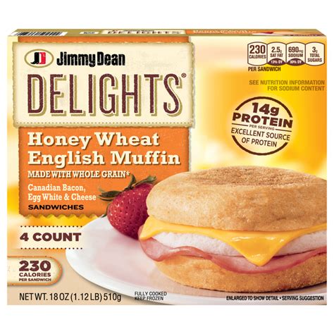 How many calories are in honey wheat english muffin (63633.2) - calories, carbs, nutrition