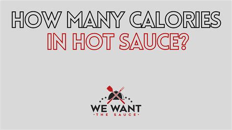 How many calories are in hot sauce - calories, carbs, nutrition