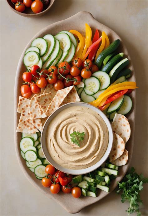 How many calories are in hummus platter with crudites - calories, carbs, nutrition