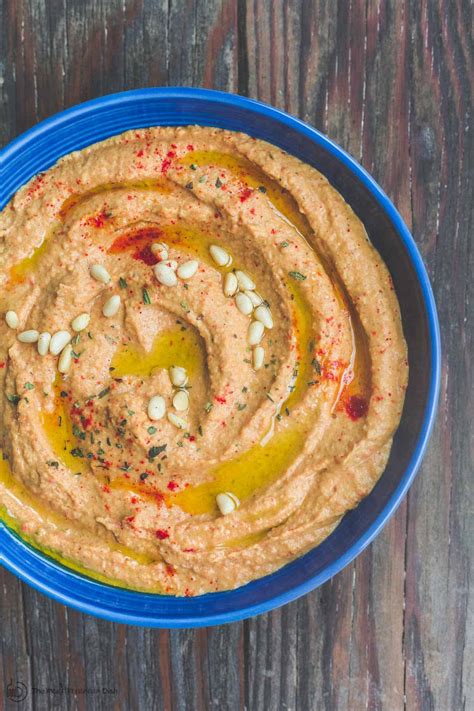 How many calories are in hummus roasted red pepper - calories, carbs, nutrition