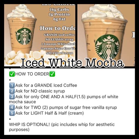 How many calories are in iced white chocolate mocha - venti - nonfat milk - with whipped cream - calories, carbs, nutrition