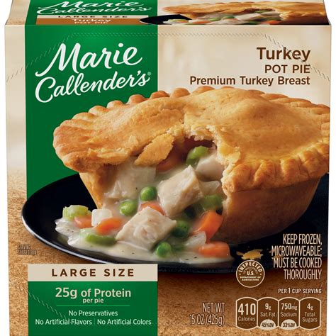 How many calories are in individual pot pie - calories, carbs, nutrition