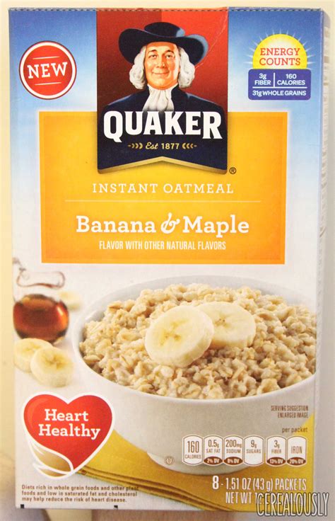 How many calories are in instant oatmeal - banana bread weight control - calories, carbs, nutrition