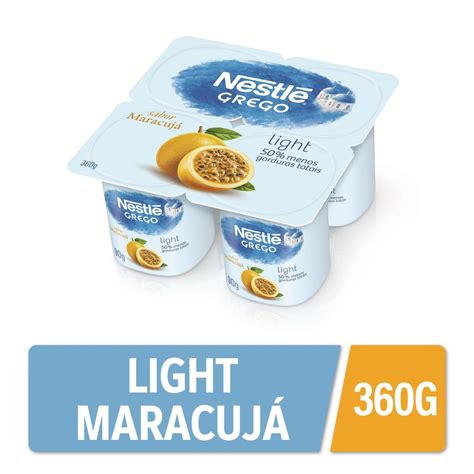 How many calories are in iogurte grego light maracuja - calories, carbs, nutrition