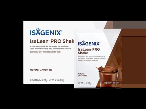 How many calories are in isalean pro chocolate - calories, carbs, nutrition