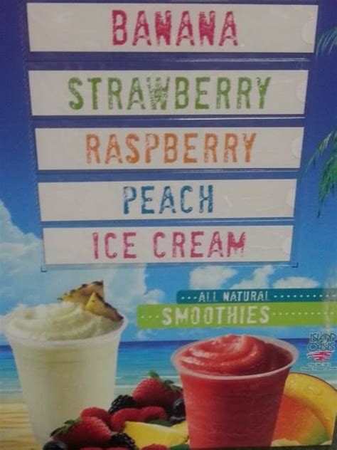 How many calories are in island oasis smoothees - calories, carbs, nutrition
