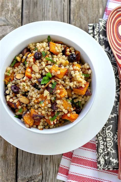 How many calories are in israel couscous with roasted butternut squash and lemon - calories, carbs, nutrition