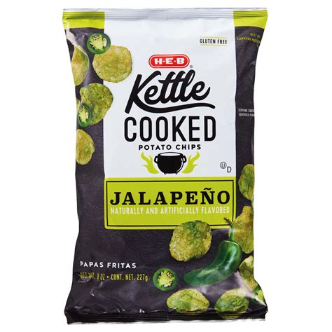 How many calories are in jalapeno kettle cooked chips - calories, carbs, nutrition