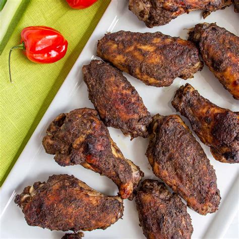 How many calories are in jamaican jerk chicken wings - calories, carbs, nutrition