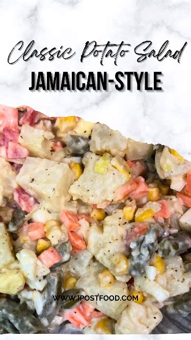 How many calories are in jamaican jerk potato salad, seasoned - calories, carbs, nutrition