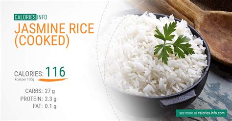 How many calories are in jasmine rice with ginger - calories, carbs, nutrition