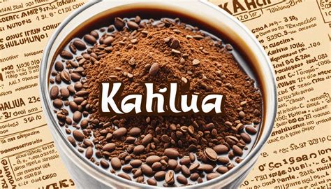 How many calories are in kahlua beans - calories, carbs, nutrition