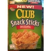 How many calories are in keebler, club crackers, snack sticks, original - calories, carbs, nutrition