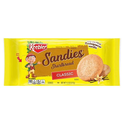 How many calories are in keebler, sandies, simply shortbread cookies - calories, carbs, nutrition