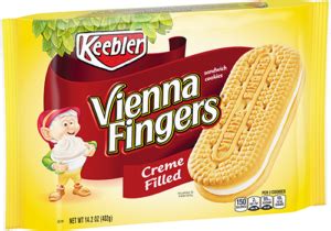 How many calories are in keebler, vienna fingers with creme filling - calories, carbs, nutrition